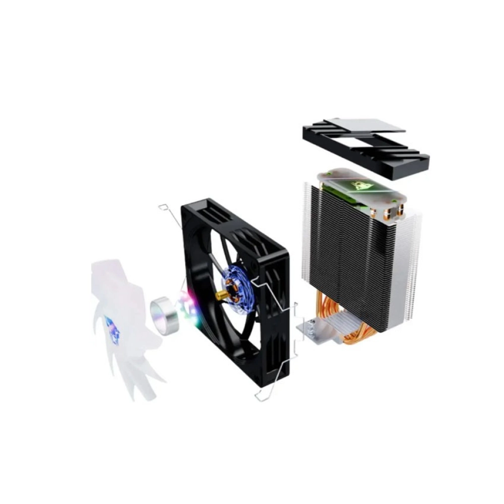 Tản Nhiệt Khí Leopard K400 Led RGB Đen