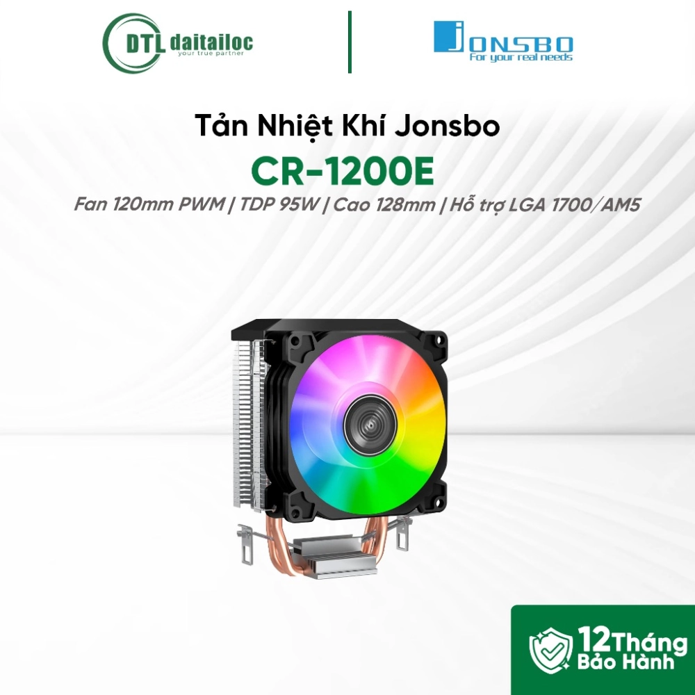 Tản Nhiệt Khí Jonsbo CR-1200E RGB Đen