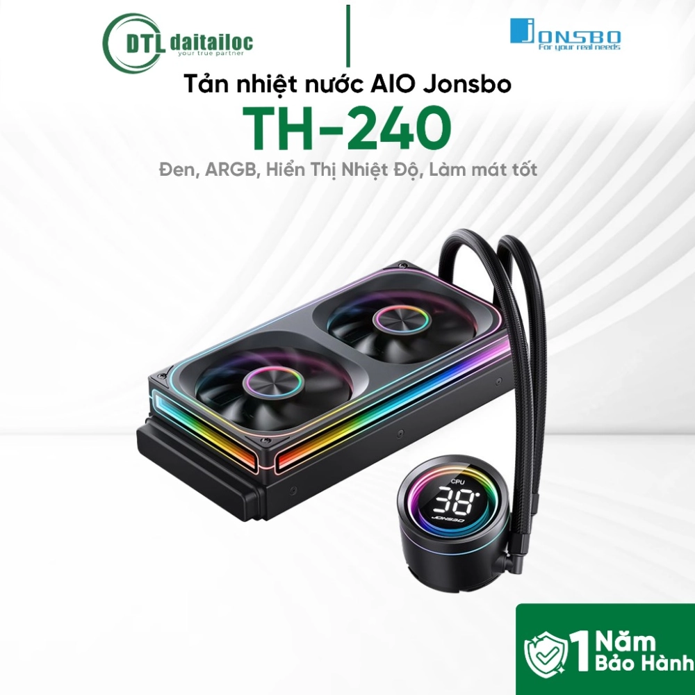 Tản Nhiệt Nước Jonsbo TH-240 ARGB Đen