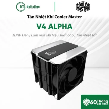 Tản Nhiệt Khí Cooler Master V4 ALPHA 3DHP Đen