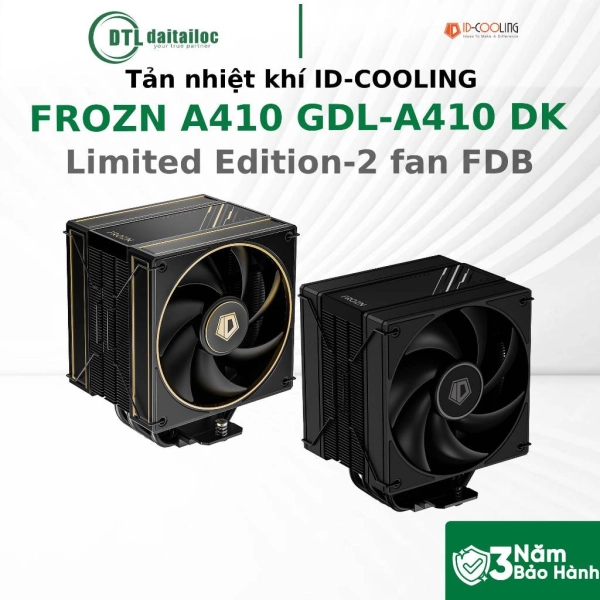 	Tản Nhiệt Khí ID-COOLING FROZN A410 DK (2 fan FDB) Đen