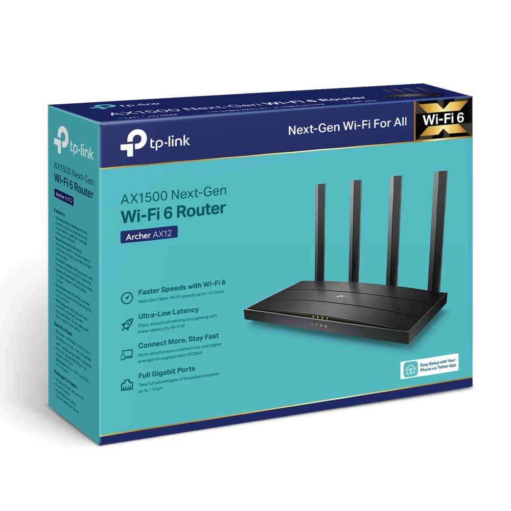 Bộ Phát Wifi 6 TP-Link Archer AX12