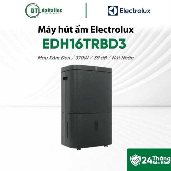 Máy Hút Ẩm Kết Hợp Lọc Không Khí Electrolux EDH16TRBD3 UltimateHome 700 28.5L/Ngày Phòng 66m² 