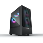 Thùng máy Case Jetek Game – X1 Tặng 3 Fan RGB (Đen)