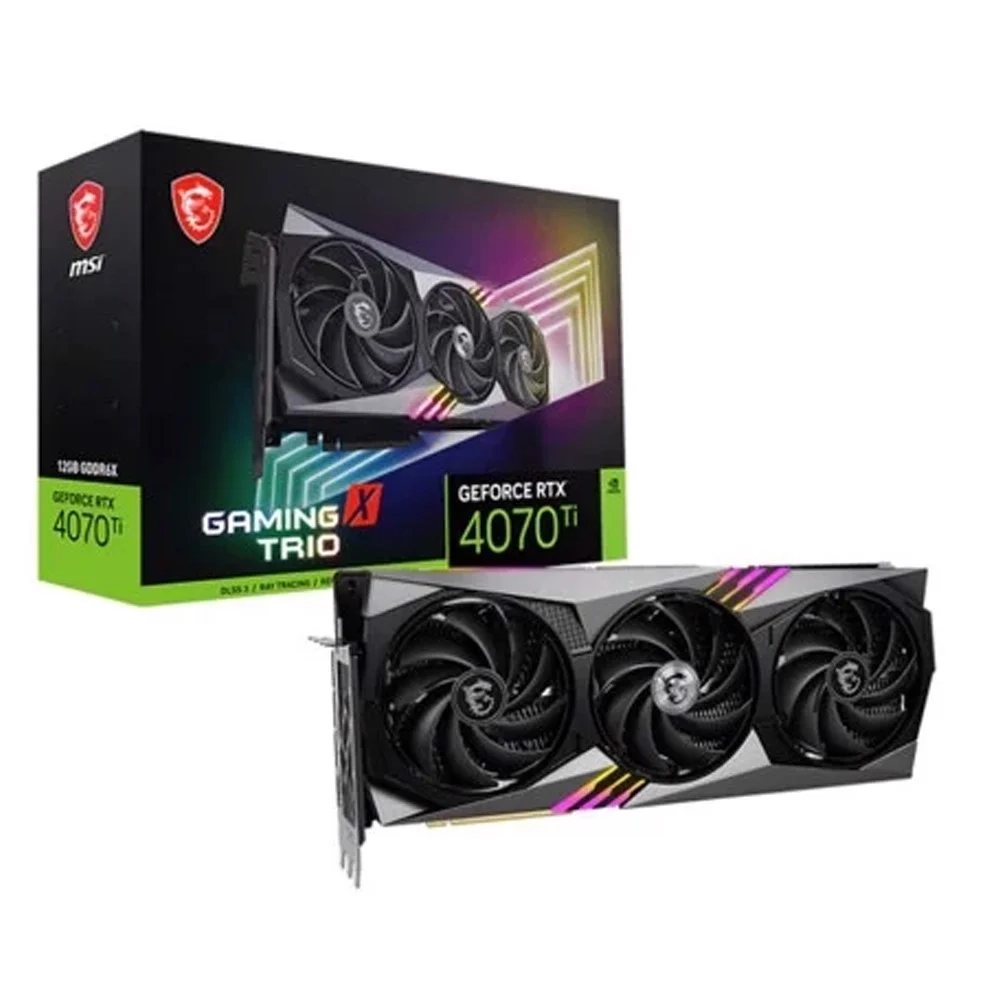 VGA MSI RTX 4070TI Gaming X Trio 12GB GDDR6X 3 Fan