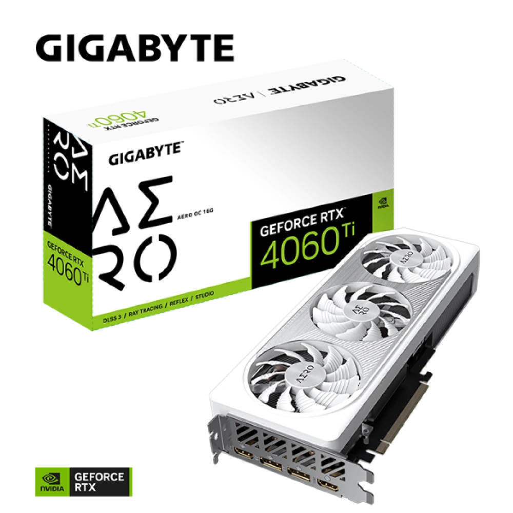 Card màn hình GIGABYTE GeForce RTX 4060 Ti AERO OC 16G