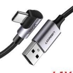 Cáp bọc kim loại bện UGREEN USB AM to USB-C 1.5m60782