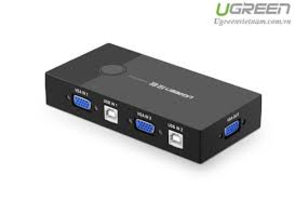 Bộ chuyển tín hiệu 2 CPU dùng 1 Màn hình KVM Switch USB Chính hãng Ugreen 30357 cao cấp