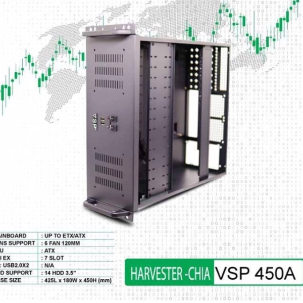 Case VSP Havester-CHIA 450A (HDD 3.5″ x 14)