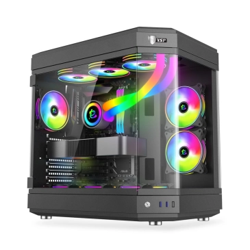 Thùng máy Case VSP X1 Extreme Gaming Black | Đen, Không Fan