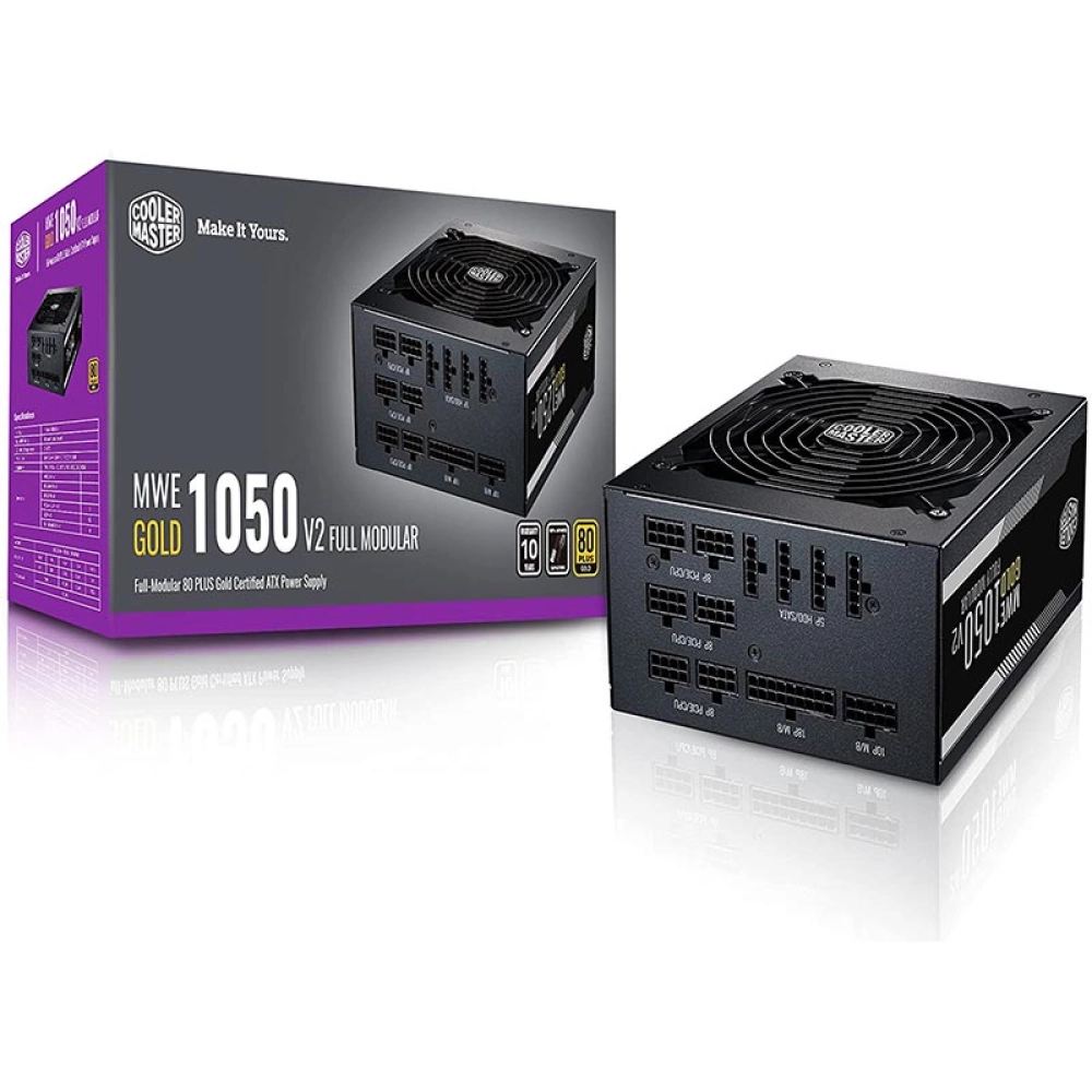 Nguồn Cooler Master MWE Gold V2 1050W 80 Plus Full Modular (MPE-A501-AFCAG-EU)