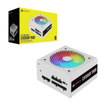 Nguồn CORSAIR CX550F 550W RGB 80 Plus Bronze CP-9020225-NA (White)