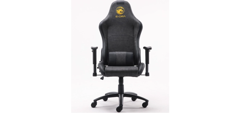 Ghế Gamer E-Dra Midtnight Gaming Chair Black/Gray (EGB025) trang bị da PU với độ bền cao