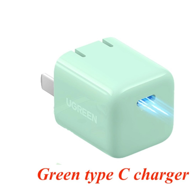 Ugreen 60898 20W Light Green qc4.0 pd3.0 USB type C Fast Charger US ...