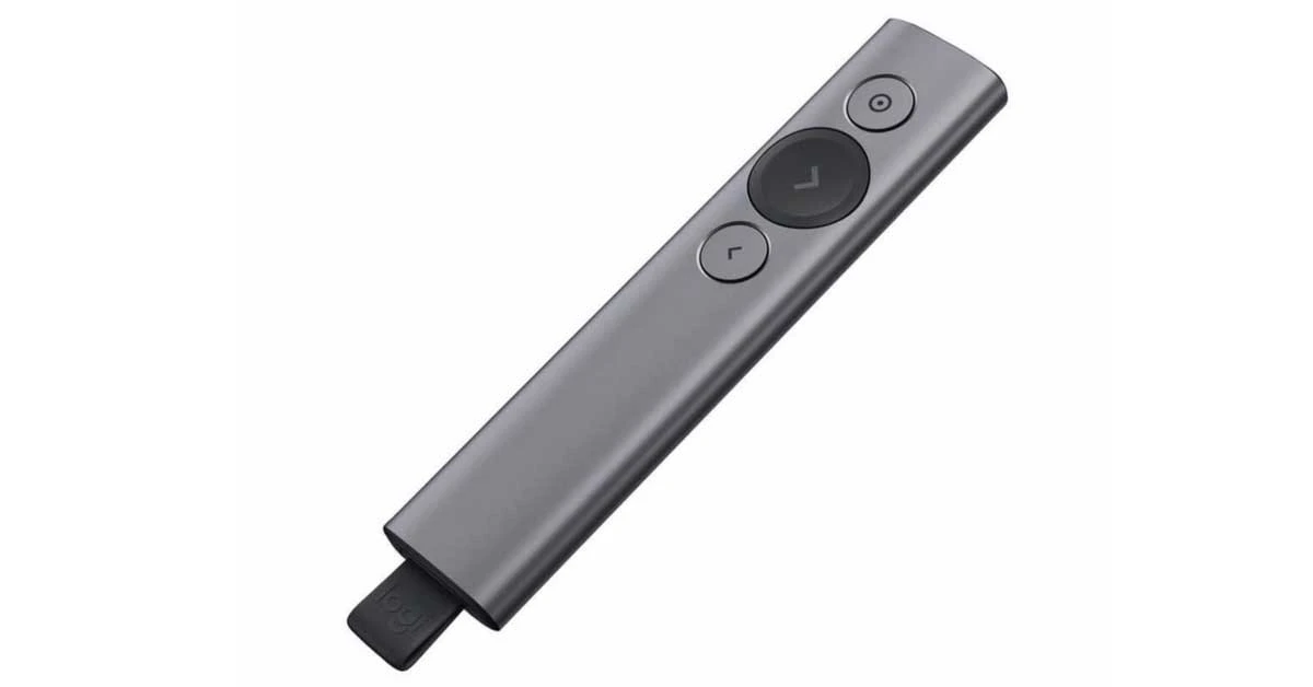Bút (Chuột) trình chiếu Logitech SPOTLIGHT XÁM ĐEN