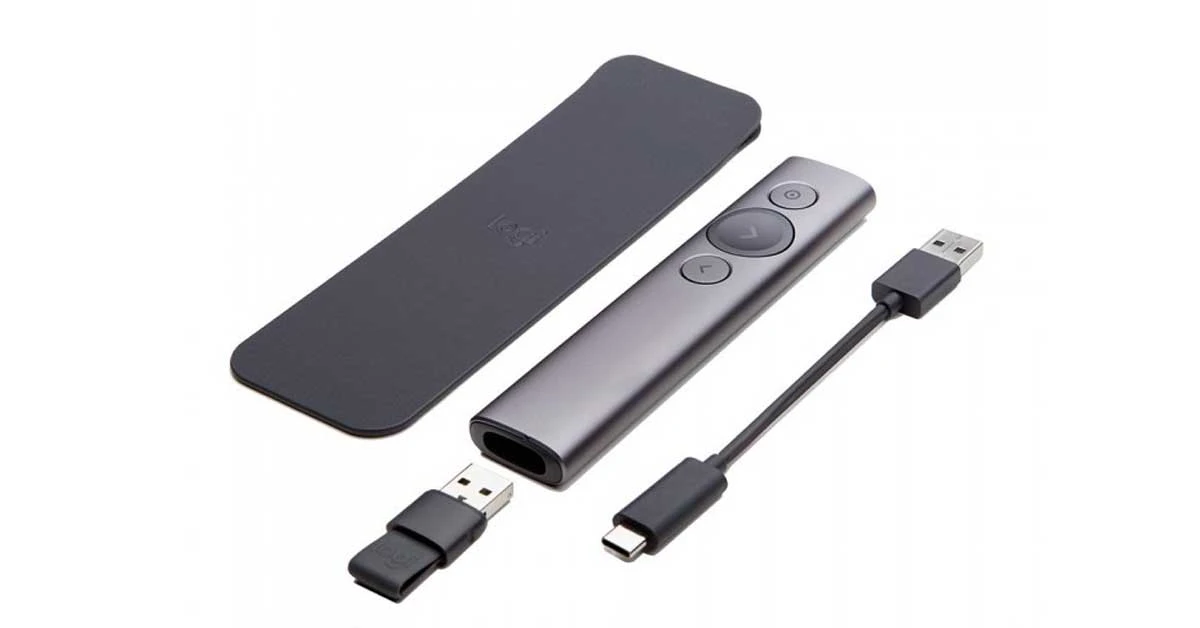 Bút (Chuột) trình chiếu Logitech SPOTLIGHT XÁM ĐEN